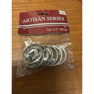 Bed Bath & Beyond Artisan Series 7x1-1/2” Rings New Dead Stock